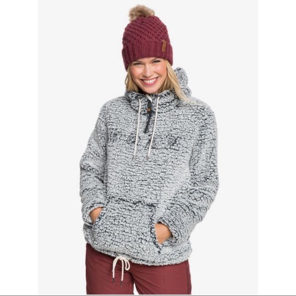 Roxy ‘Pluma’ Technical Half ZIP Sherpa Hoodie - Picture 2 of 8